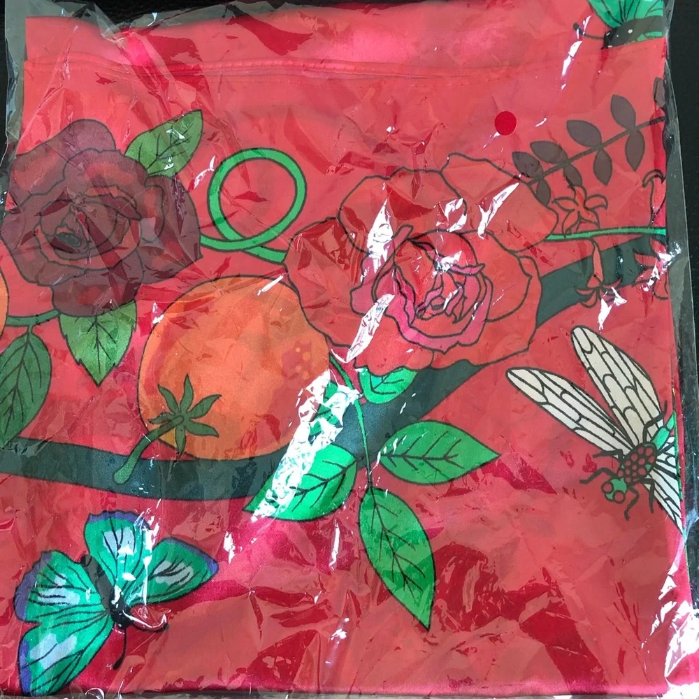 Anthropologie Silk Monogram Scarf